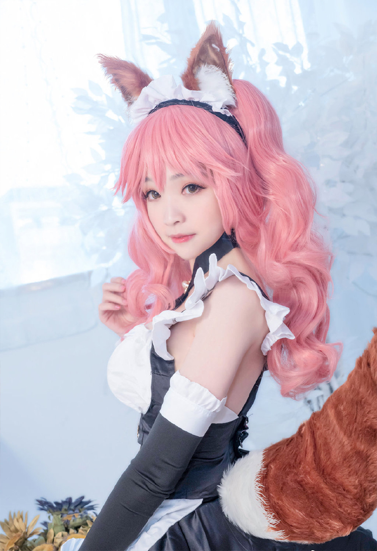 YY直播美女主播少寒Shine玉藻前FGOcos性感写真照片第5张