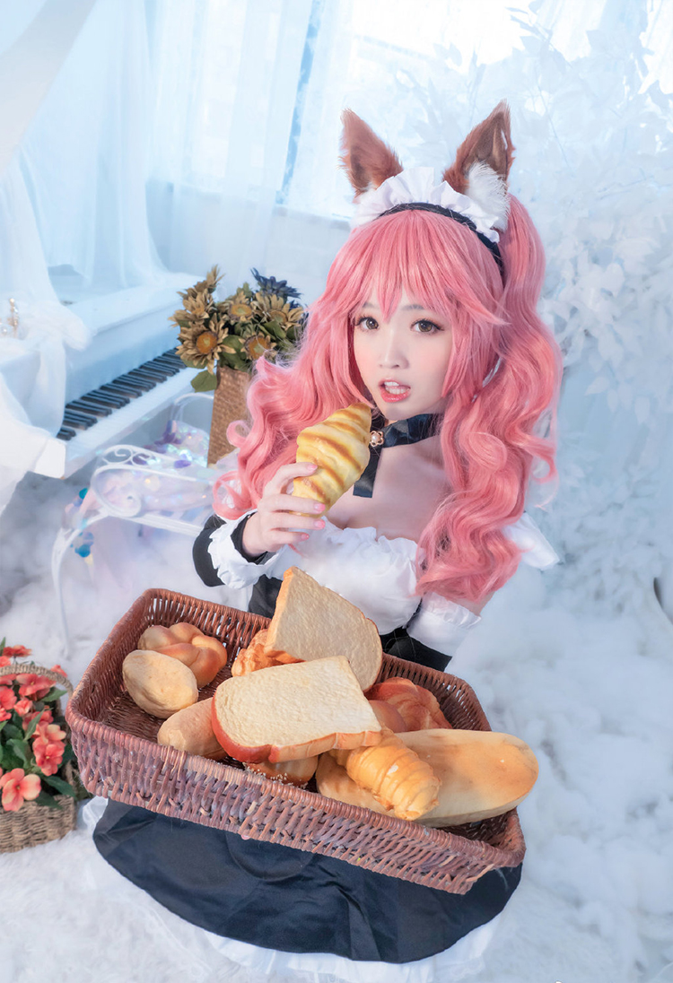 YY直播美女主播少寒Shine玉藻前FGOcos性感写真照片第6张