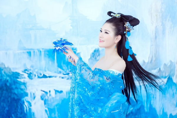 古风也诱人？别无所求只想舔屏！yy美女主播薇薇安写真第7张