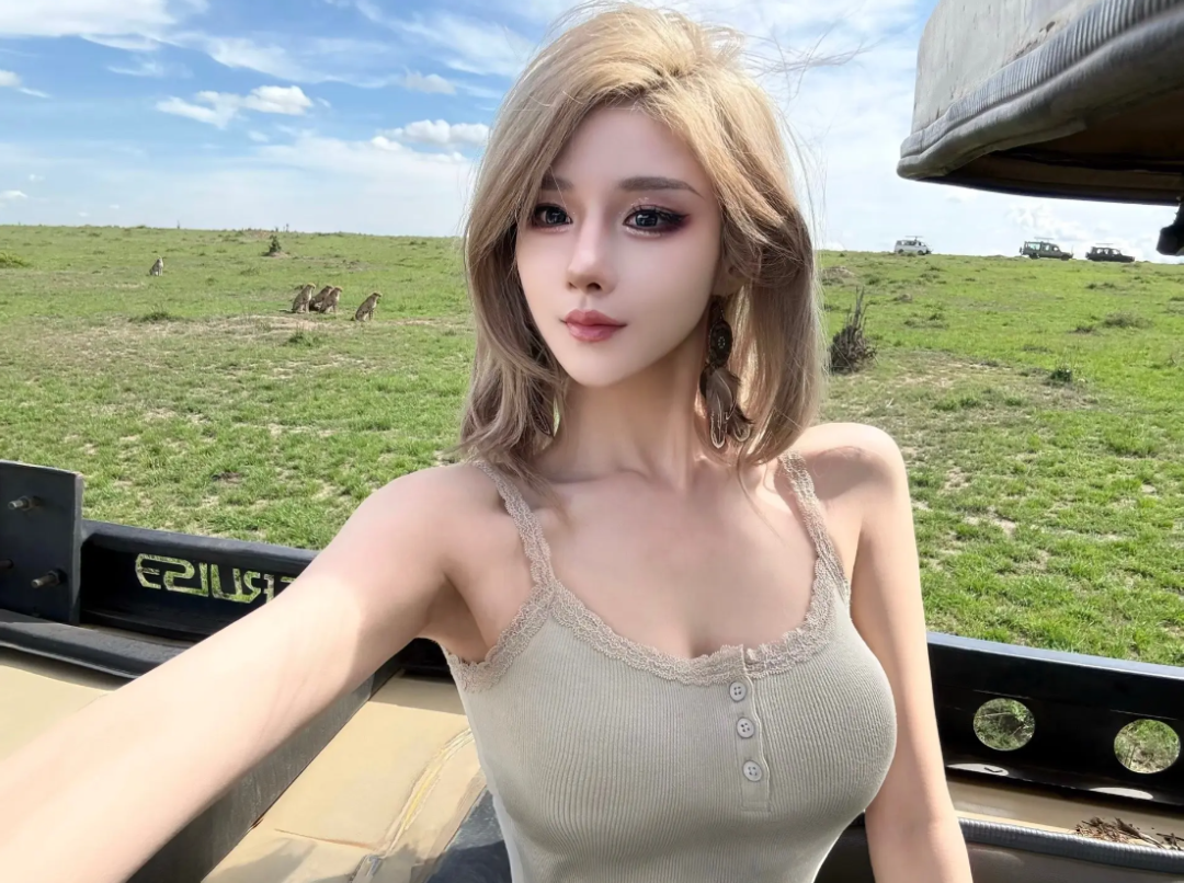美女网红穿着火辣,与非洲原住民互动合影,网友:希望能安全回来(图1) 美女网红穿着火辣,与非洲原住民互动合影,网友:希望能安全回来(图1)