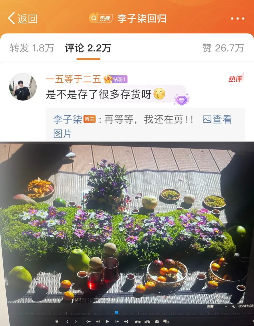曾“鲸落万物生”,李子柒时隔三年回归,连更2条作品再登顶流(图9) 曾“鲸落万物生”,李子柒时隔三年回归,连更2条作品再登顶流(图9)