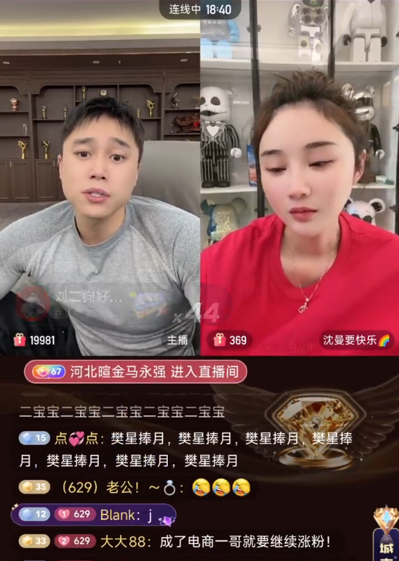 刘二狗自称企业家嘲讽太原老葛？初瑞雪讲喜欢老公辛巴的原因(图2)
