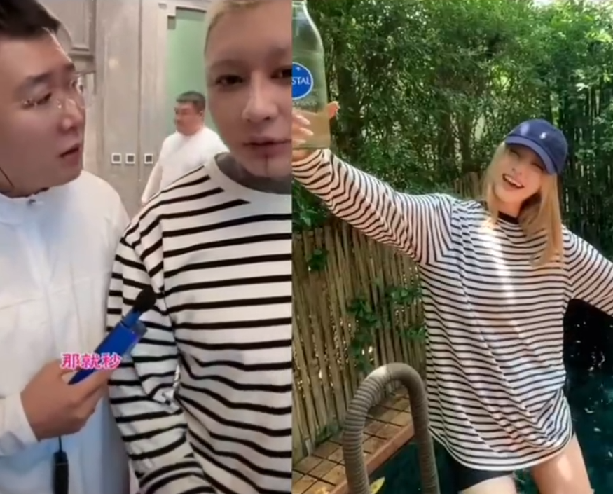 方丈否认与杜凤穿情侣装,刘二狗一夜狂揽70万粉!快手流量神话再现!(图6) 方丈否认与杜凤穿情侣装,刘二狗一夜狂揽70万粉!快手流量神话再现!(图6)