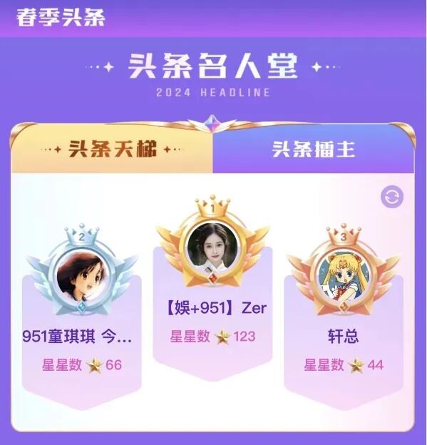 仅用一天抢百颗星,代言人晨一子纯回归搅局,YY春季头条大战开启(图1) 仅用一天抢百颗星,代言人晨一子纯回归搅局,YY春季头条大战开启(图1)