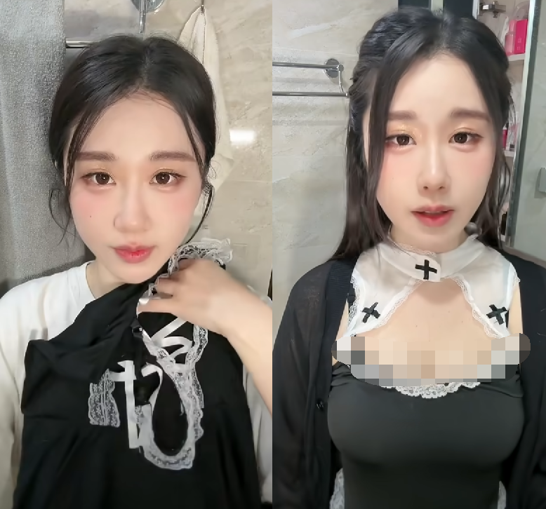 谁家做饭穿这样?轩子厨娘造型人气暴涨,“女友视角”遭大量举报(图1) 谁家做饭穿这样?轩子厨娘造型人气暴涨,“女友视角”遭大量举报(图1)