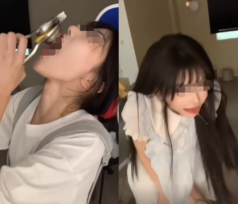 吃柠檬挑战被指擦边,众美女网红争相模仿,非得榨汁张大嘴去接?(图2) 吃柠檬挑战被指擦边,众美女网红争相模仿,非得榨汁张大嘴去接?(图2)