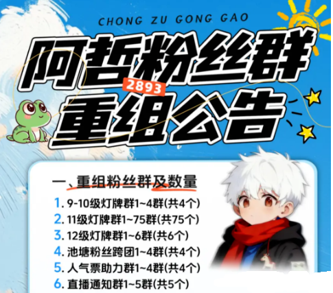 旭旭宝宝传媒主播喊话,我老大是阿哲!通知!2893重组粉丝群公告!(图1) 旭旭宝宝传媒主播喊话,我老大是阿哲!通知!2893重组粉丝群公告!(图1)