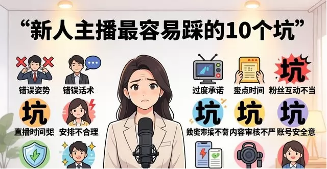 主播合规话术模板 2026 新人主播入门全流程教程:设备 + 开播 + 合规 + 留人话术(4 月最新)(图4)